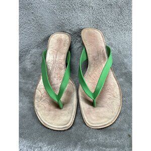 Timberland Women’s Green 9M Jelly Thong Flip Flop Sandals Summer Beach Vacation